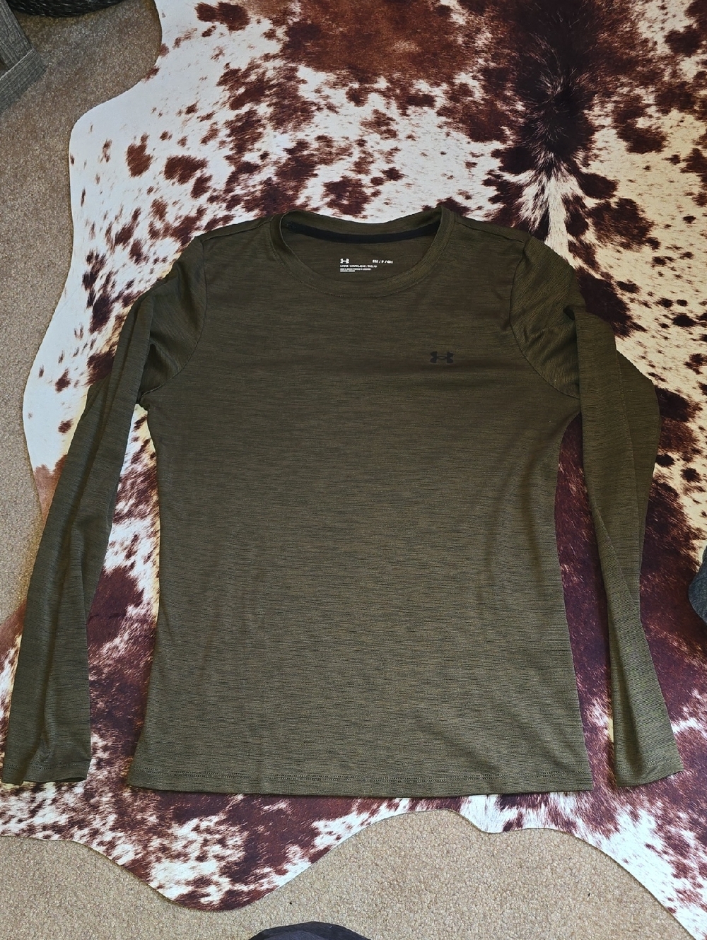 Under Armour Womens Long Sleeve Performance Tee - Olive Green